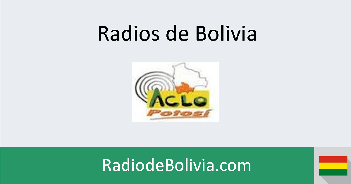 Aclo Potosi en vivo Radios de Bolivia