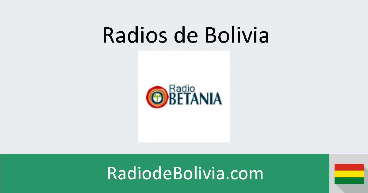 Radio Betania (Santa Cruz) en vivo Radios de Bolivia