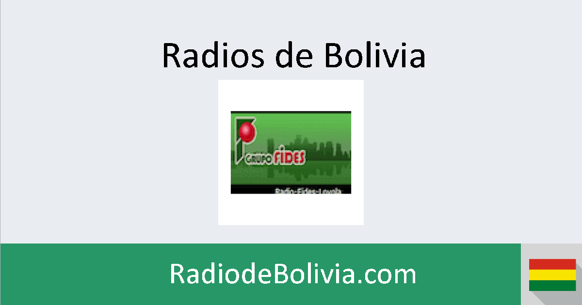 Radio Fides Loyola en vivo Radios de Bolivia